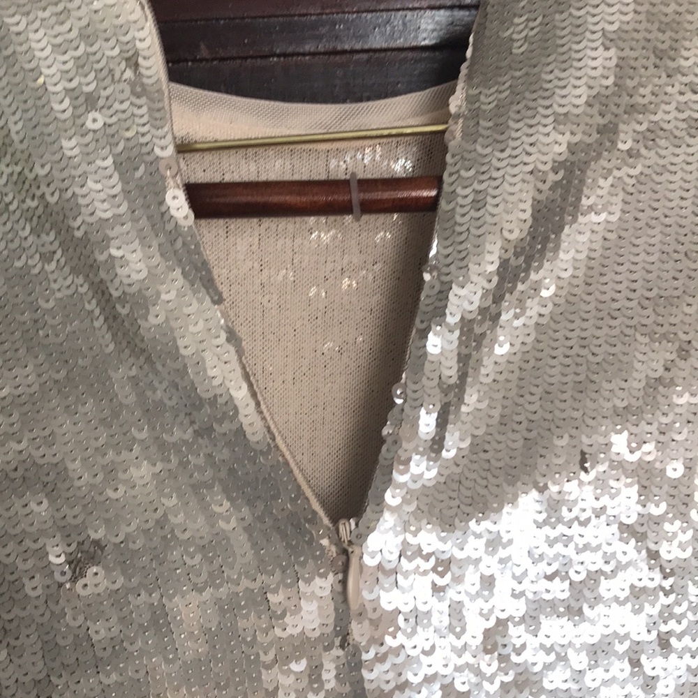 Brand new glamorous sequined silver dress